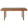 MESA DE JANTAR 1 GAVETA 1,70 M X 85 CM PILOTIS - NOZES - Foto 1