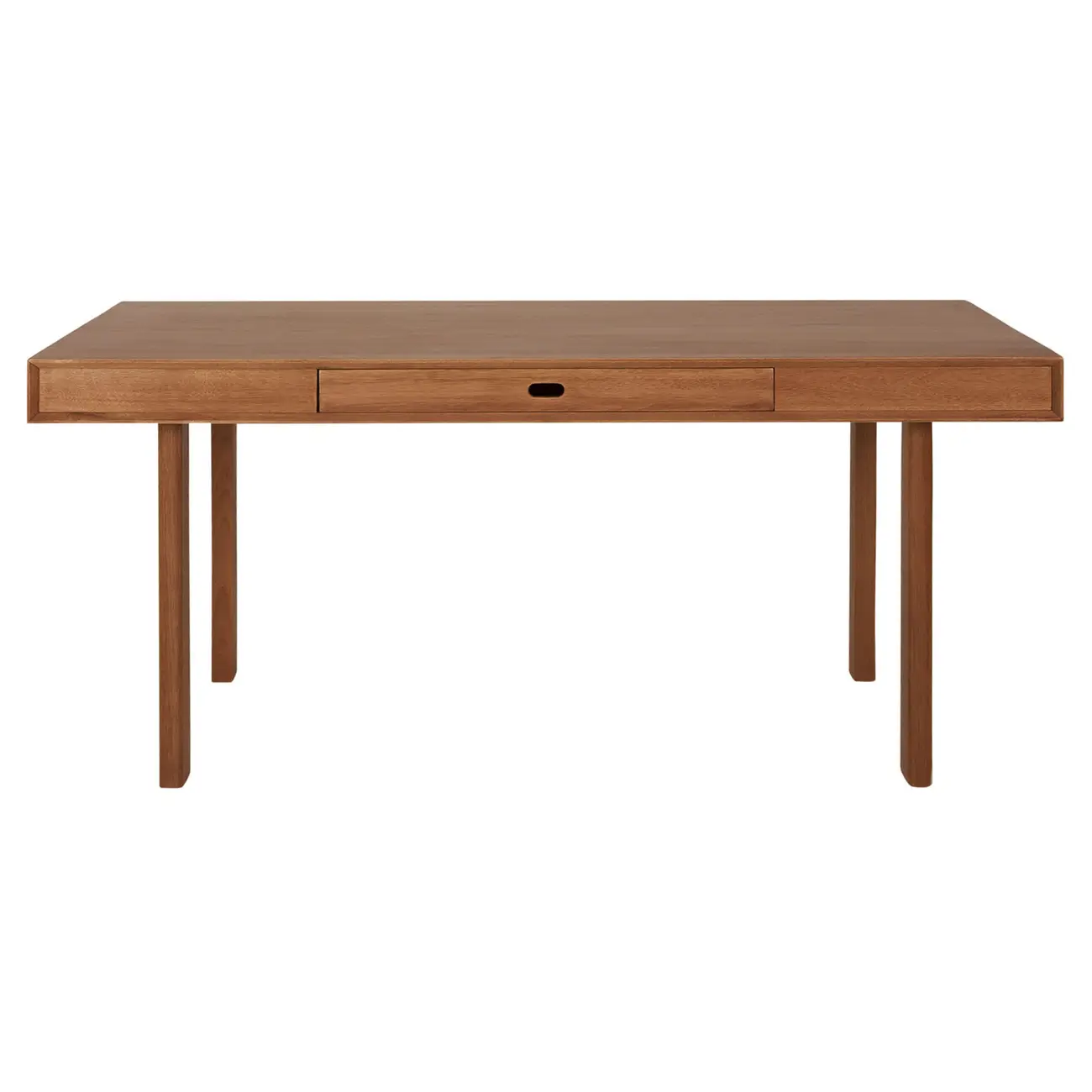 MESA DE JANTAR 1 GAVETA 1,70 M X 85 CM PILOTIS - NOZES - Foto 1
