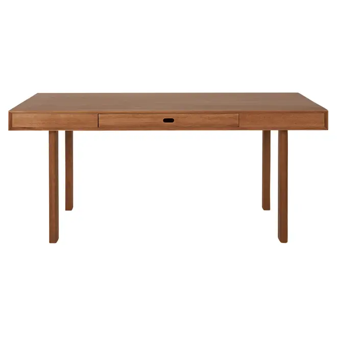 MESA DE JANTAR 1 GAVETA 1,70 M X 85 CM PILOTIS - NOZES - Foto 1