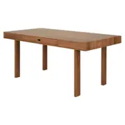 MESA DE JANTAR 1 GAVETA 1,70 M X 85 CM PILOTIS - NOZES - Foto 2