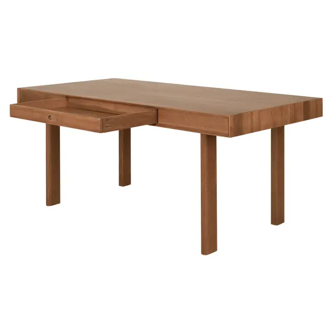 MESA DE JANTAR 1 GAVETA 1,70 M X 85 CM PILOTIS - NOZES - Foto 3