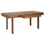 MESA DE JANTAR 1 GAVETA 1,70 M X 85 CM PILOTIS - NOZES - Foto 5