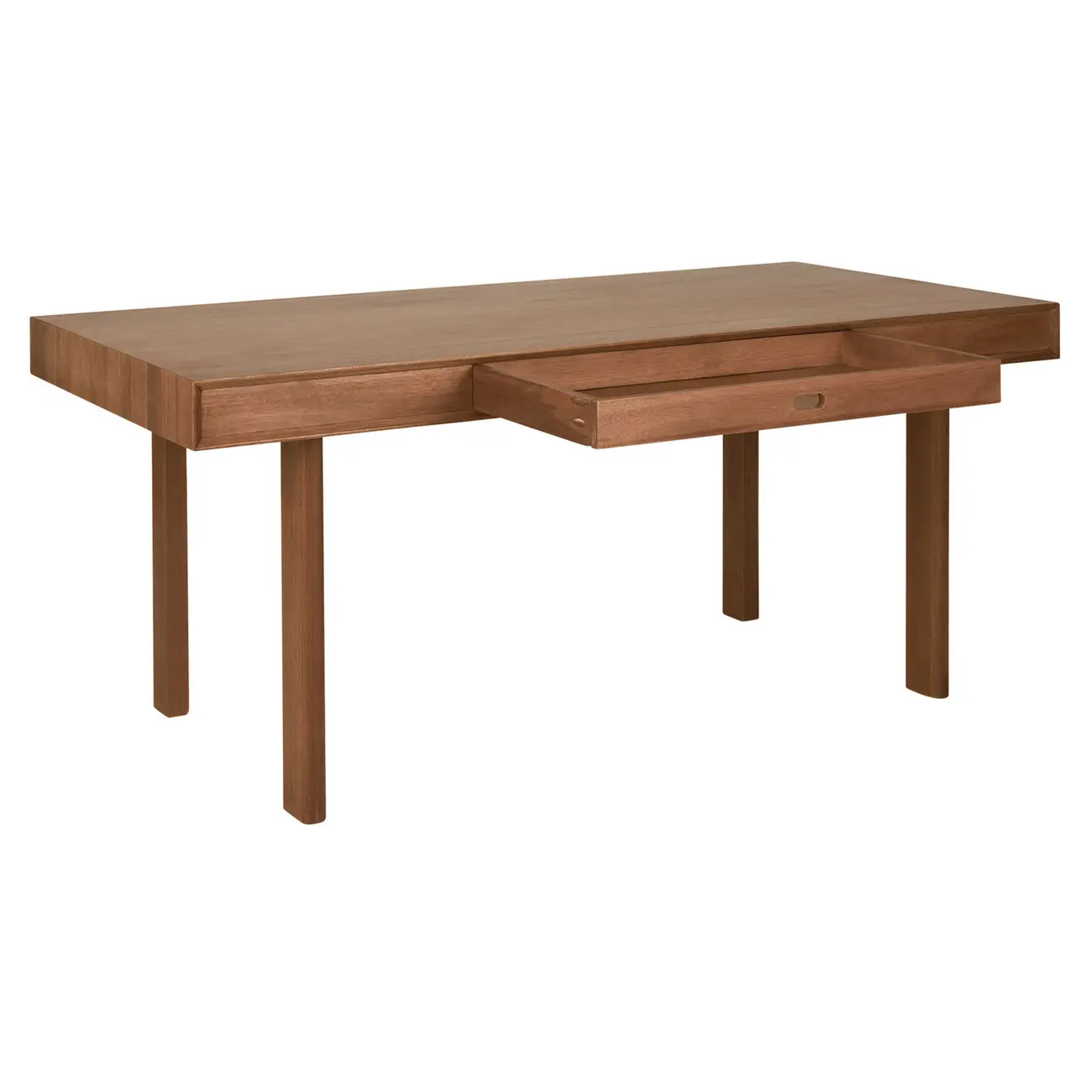 MESA DE JANTAR 1 GAVETA 1,70 M X 85 CM PILOTIS - NOZES - Foto 5