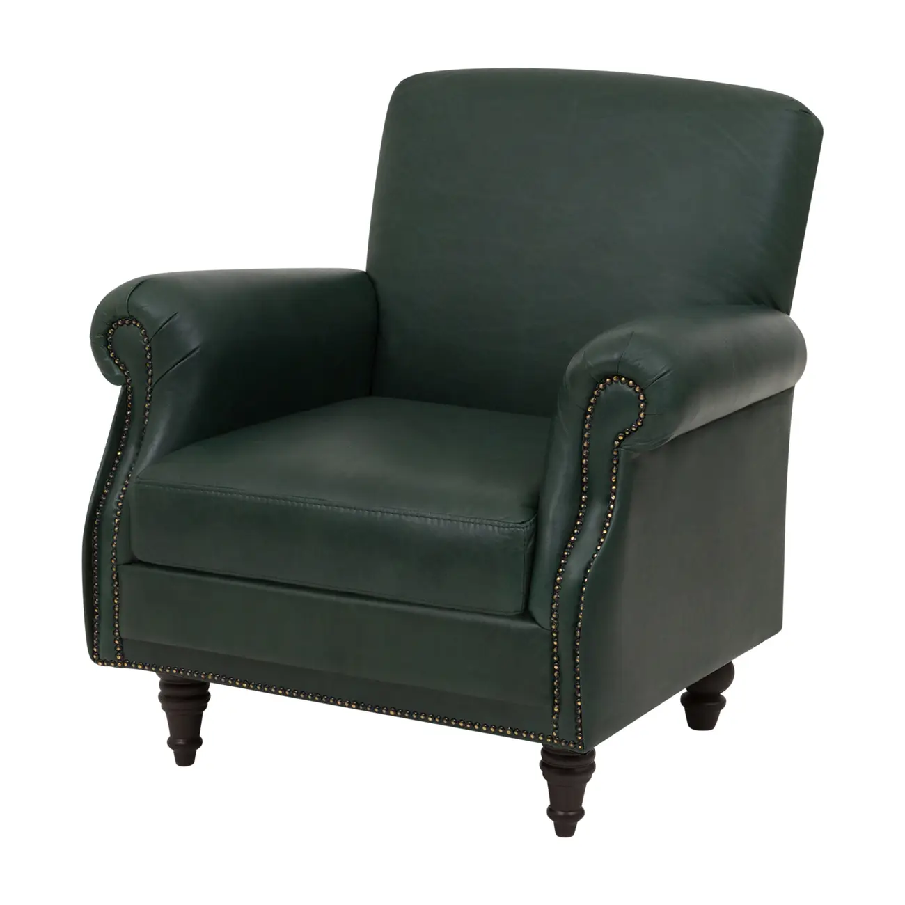 POLTRONA BERJOU - COURO ENGLISH GREEN - Foto 1