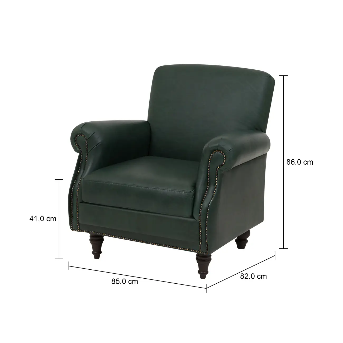 POLTRONA BERJOU - COURO ENGLISH GREEN - Foto 8