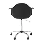 CADEIRA HOME OFFICE COM BRAÇOS EASY - CROMADO/PRETO - Foto 4