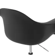CADEIRA HOME OFFICE COM BRAÇOS EASY - CROMADO/PRETO - Foto 5