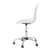 CADEIRA HOME OFFICE EASY - CROMADO/BRANCO - Foto 3