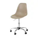 CROMADO/BEGE - CADEIRA HOME OFFICE EASY