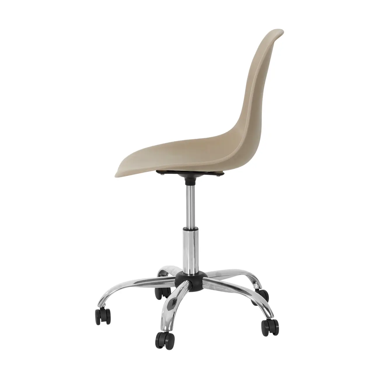 CADEIRA HOME OFFICE EASY - CROMADO/BEGE - Foto 3