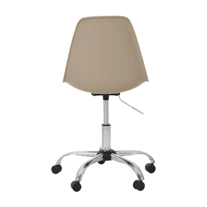 CADEIRA HOME OFFICE EASY - CROMADO/BEGE - Foto 4