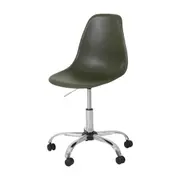 CADEIRA HOME OFFICE EASY - CROMADO/MUSGO - Foto 1