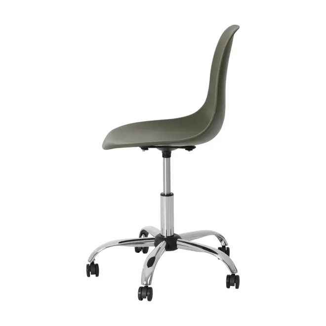 CADEIRA HOME OFFICE EASY - CROMADO/MUSGO - Foto 3