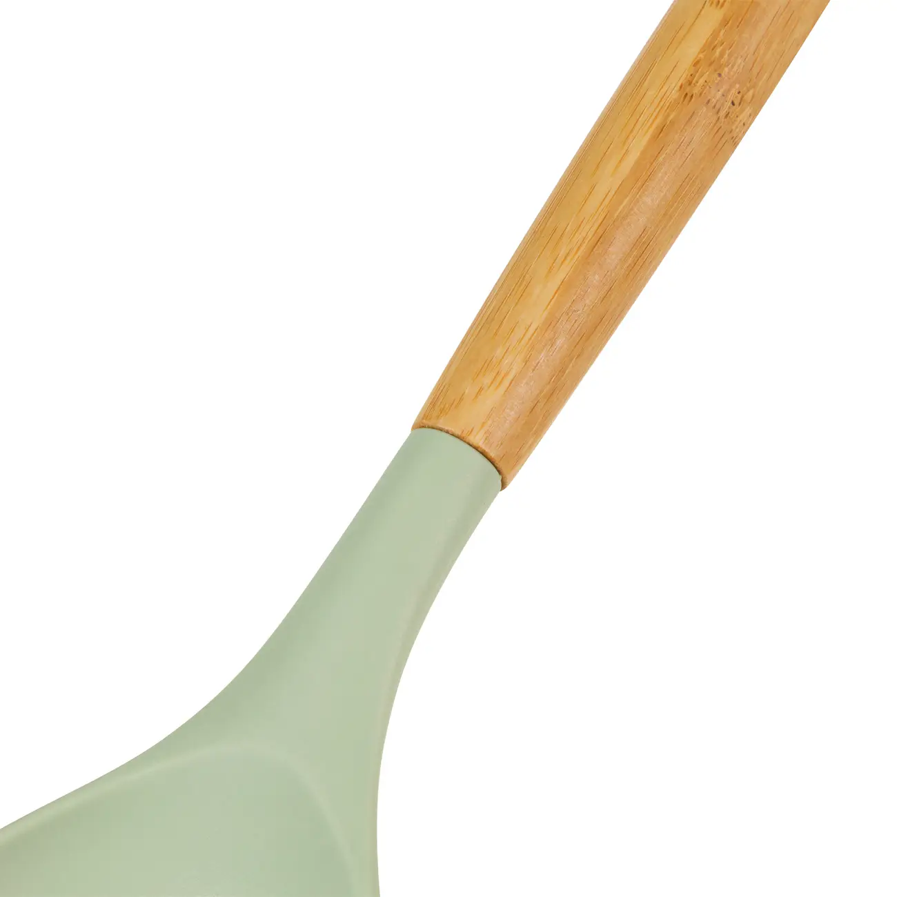 COLHER 32 CM SILIBOO - SÁLVIA/NATURAL - Foto 4