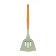 ESPÁTULA VAZADA 32 CM SILIBOO - SÁLVIA/NATURAL - Foto 1