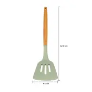 ESPÁTULA VAZADA 32 CM SILIBOO - SÁLVIA/NATURAL - Foto 6