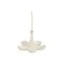 COMEDOURO PARA PÁSSAROS POLINIZ FLOR - BRANCO/BAMBU - Foto 1