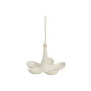 COMEDOURO PARA PÁSSAROS POLINIZ FLOR - BRANCO/BAMBU - Foto 2