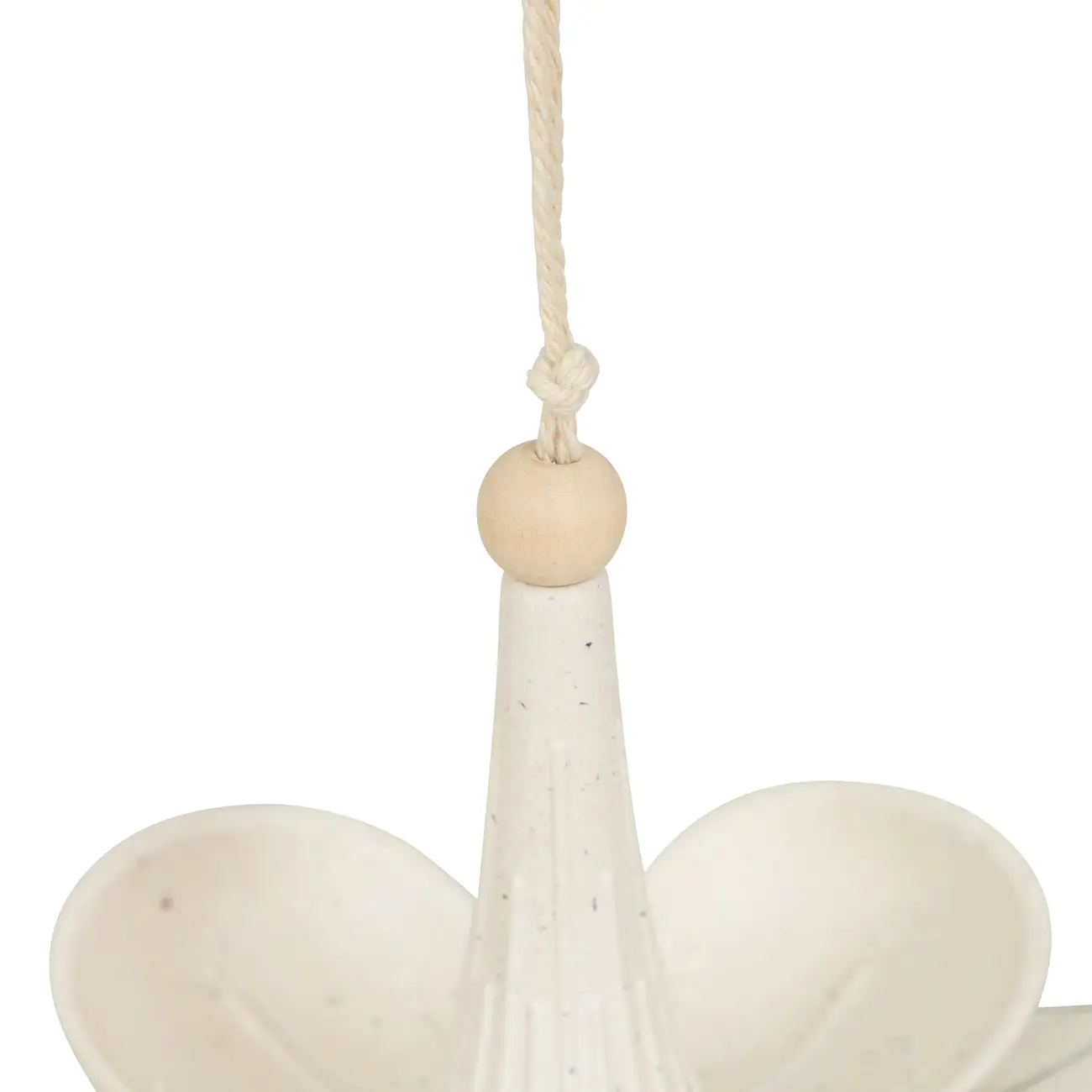 COMEDOURO PARA PÁSSAROS POLINIZ FLOR - BRANCO/BAMBU - Foto 4