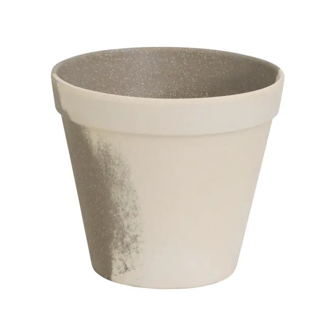 CACHEPÔ 11 CM MEZZO MEZZO - CINZA/BRANCO - Foto 2