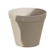 CACHEPÔ 11 CM MEZZO MEZZO - CINZA/BRANCO - Foto 3
