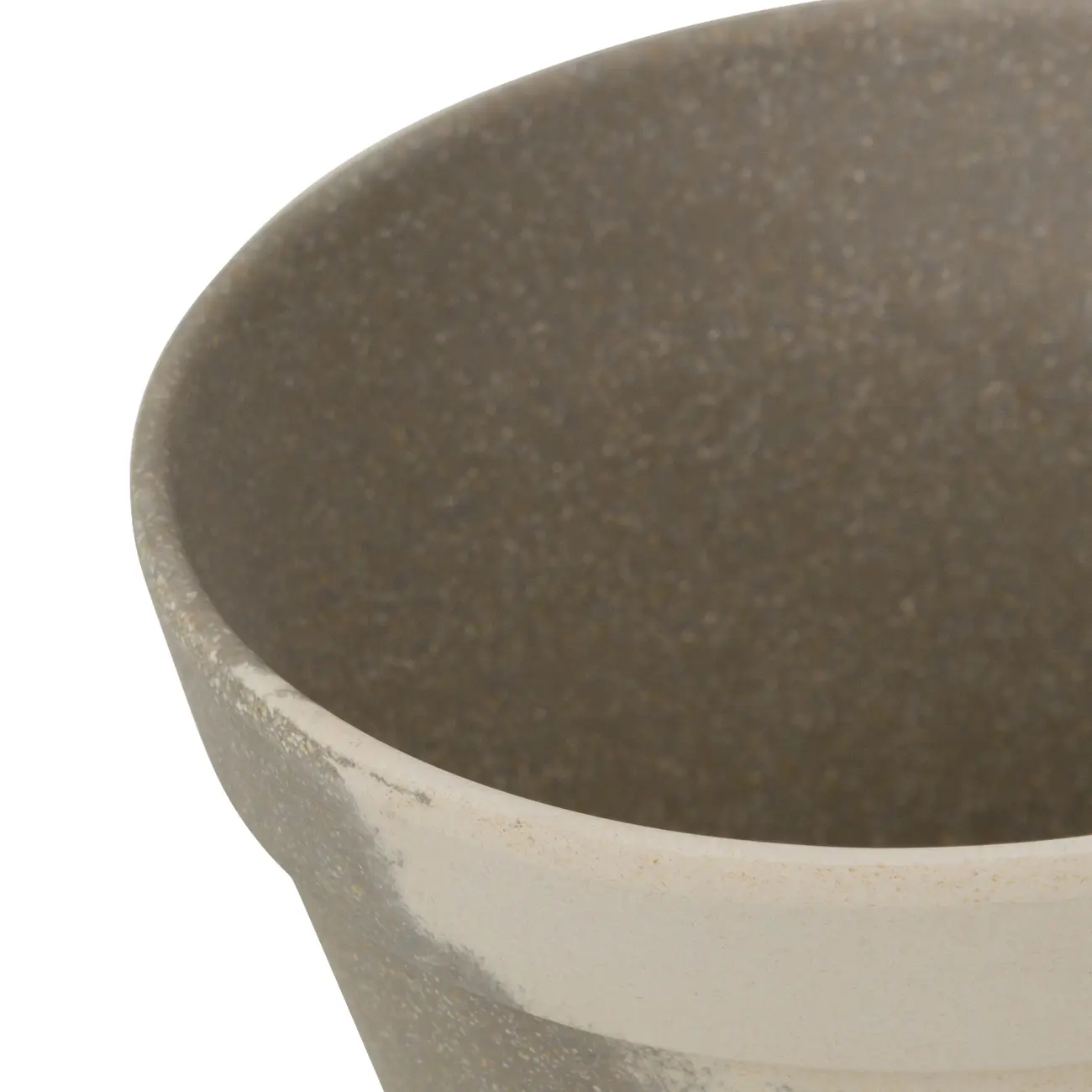 CACHEPÔ 11 CM MEZZO MEZZO - CINZA/BRANCO - Foto 4