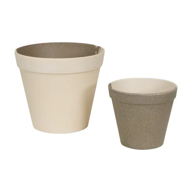 CACHEPÔ 11 CM MEZZO MEZZO - CINZA/BRANCO - Foto 5