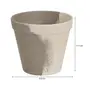 CACHEPÔ 11 CM MEZZO MEZZO - CINZA/BRANCO - Foto 6