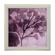 QUADRO SÈCHE II 30 CM X 30 CM - CINZA/MALVA - Foto 1