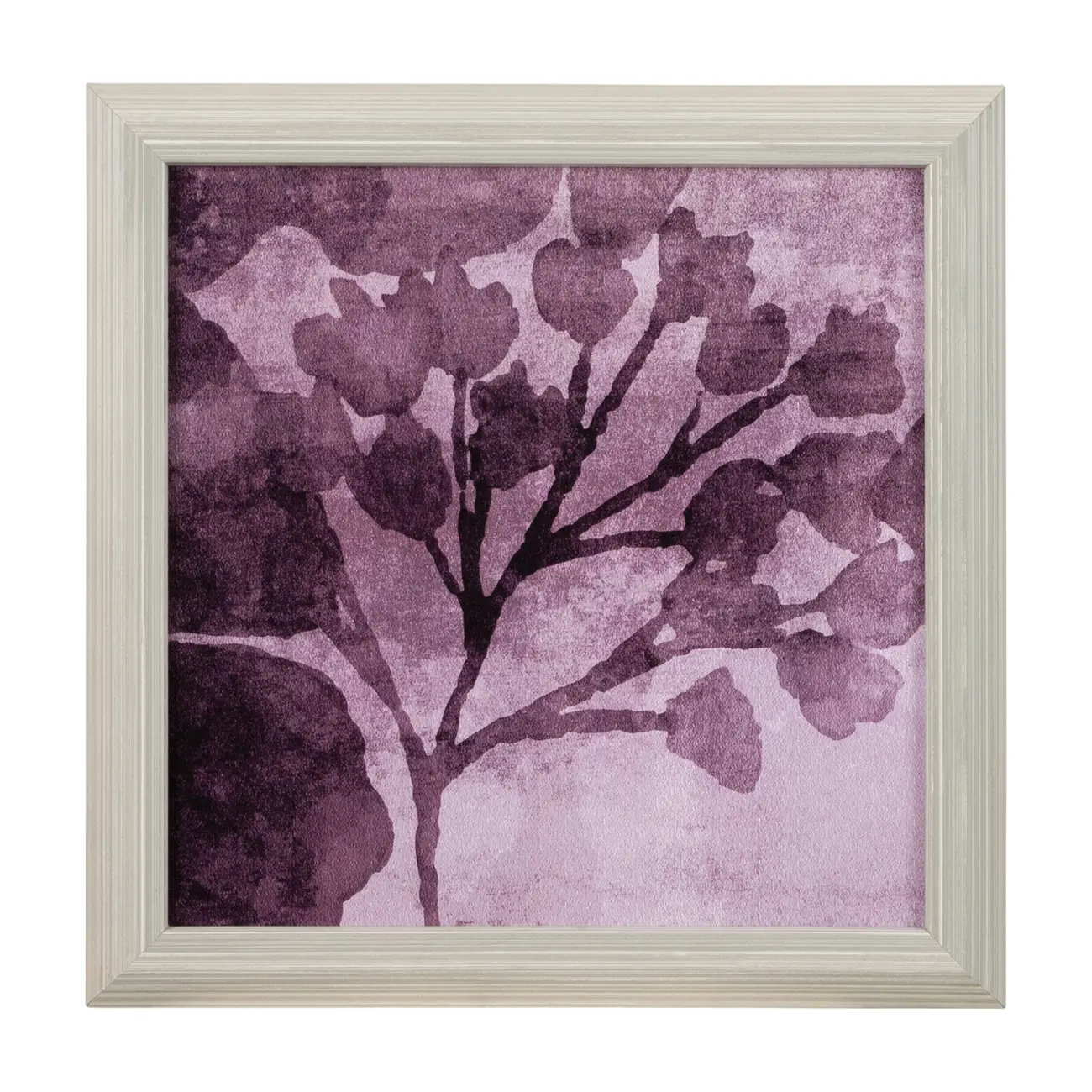 QUADRO SÈCHE II 30 CM X 30 CM - CINZA/MALVA - Foto 1