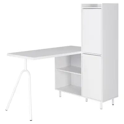 MESA COM ARMÁRIO 2 PORTAS 1,20 M X 90 CM COLAB