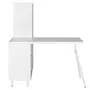 MESA COM ARMÁRIO 2 PORTAS 1,20 M X 90 CM COLAB - BRANCO/BRANCO - Foto 4