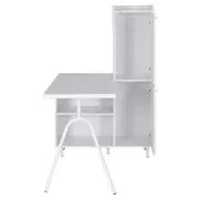 MESA COM ARMÁRIO 2 PORTAS 1,20 M X 90 CM COLAB - BRANCO/BRANCO - Foto 5