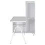 MESA COM ARMÁRIO 2 PORTAS 1,20 M X 90 CM COLAB - BRANCO/BRANCO - Foto 5