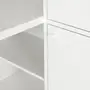 MESA COM ARMÁRIO 2 PORTAS 1,20 M X 90 CM COLAB - BRANCO/BRANCO - Foto 8