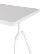 MESA COM ARMÁRIO 2 PORTAS 1,20 M X 90 CM COLAB - BRANCO/BRANCO - Foto 9