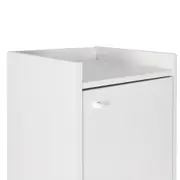 MESA COM ARMÁRIO 2 PORTAS 1,20 M X 90 CM COLAB - BRANCO/BRANCO - Foto 10