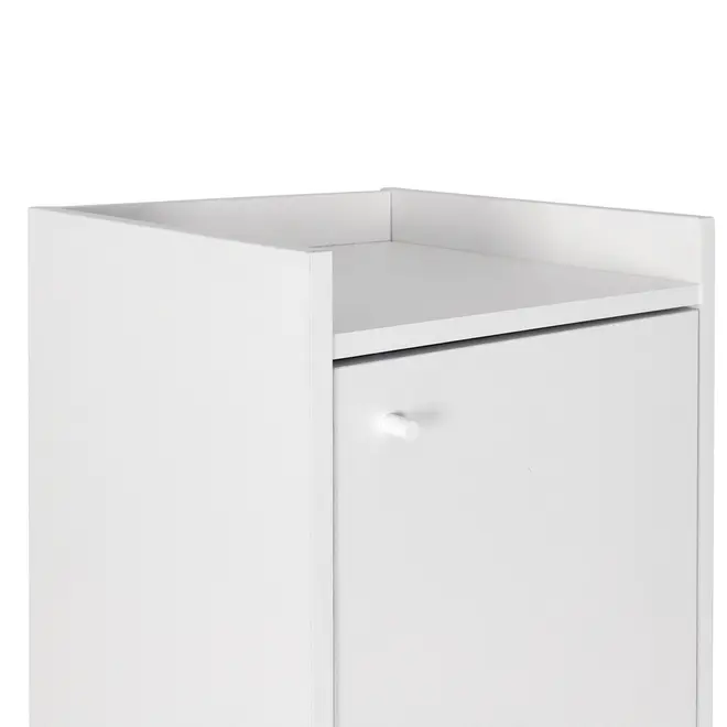 MESA COM ARMÁRIO 2 PORTAS 1,20 M X 90 CM COLAB - BRANCO/BRANCO - Foto 10
