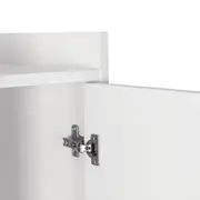 MESA COM ARMÁRIO 2 PORTAS 1,20 M X 90 CM COLAB - BRANCO/BRANCO - Foto 11