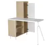 MESA COM ARMÁRIO 2 PORTAS 1,20 M X 90 CM COLAB - BRANCO/NEW OAK - Foto 6