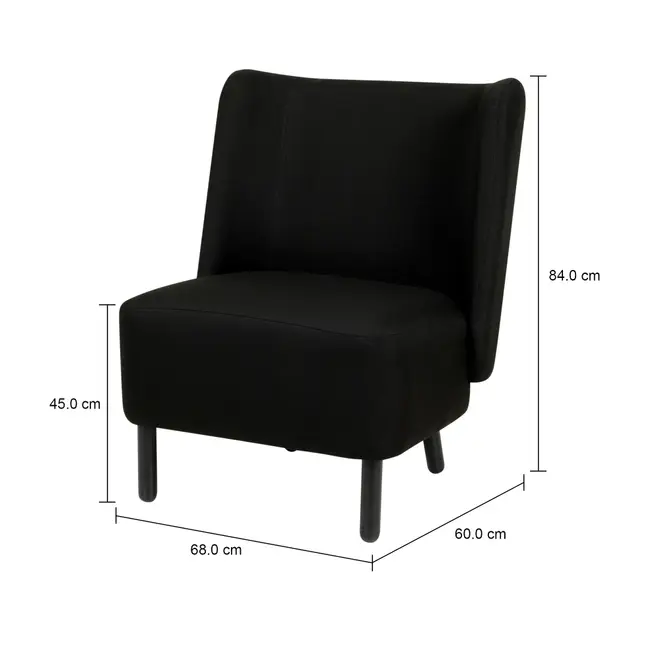 POLTRONA LOUNGE - PRETO/PRETO - Foto 8