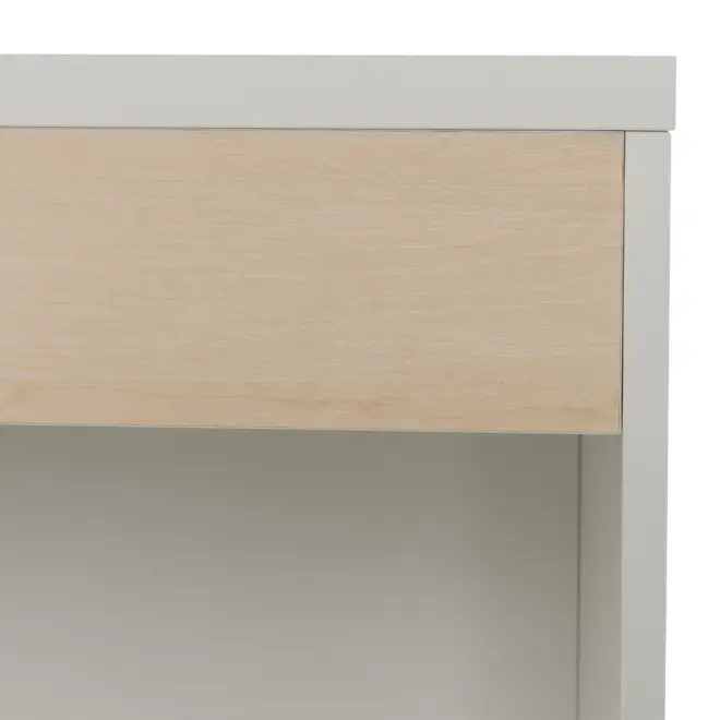 MÓDULO BANCADA 70 CM ZOE - BRANCO/NATURAL WASHED - Foto 6
