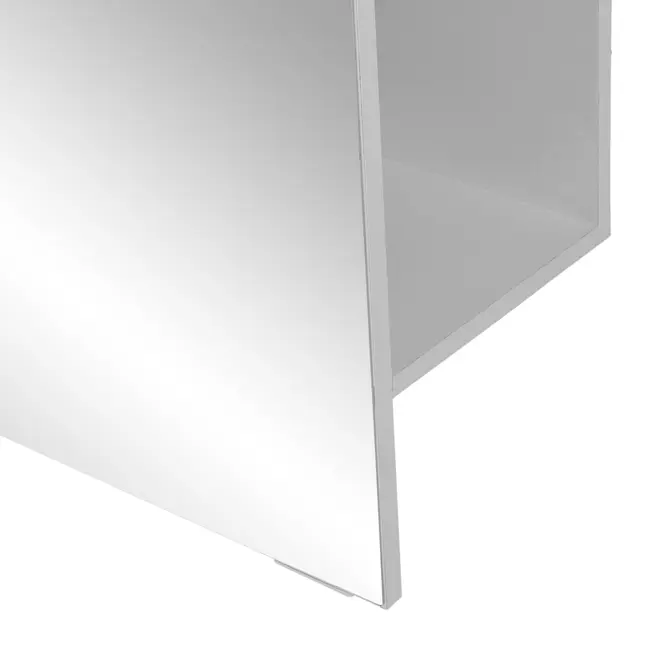 DOVER SAPATEIRA PAREDE C/ESPELHO 64 CM X 1,91 M - BRANCO/PRATA - Foto 6