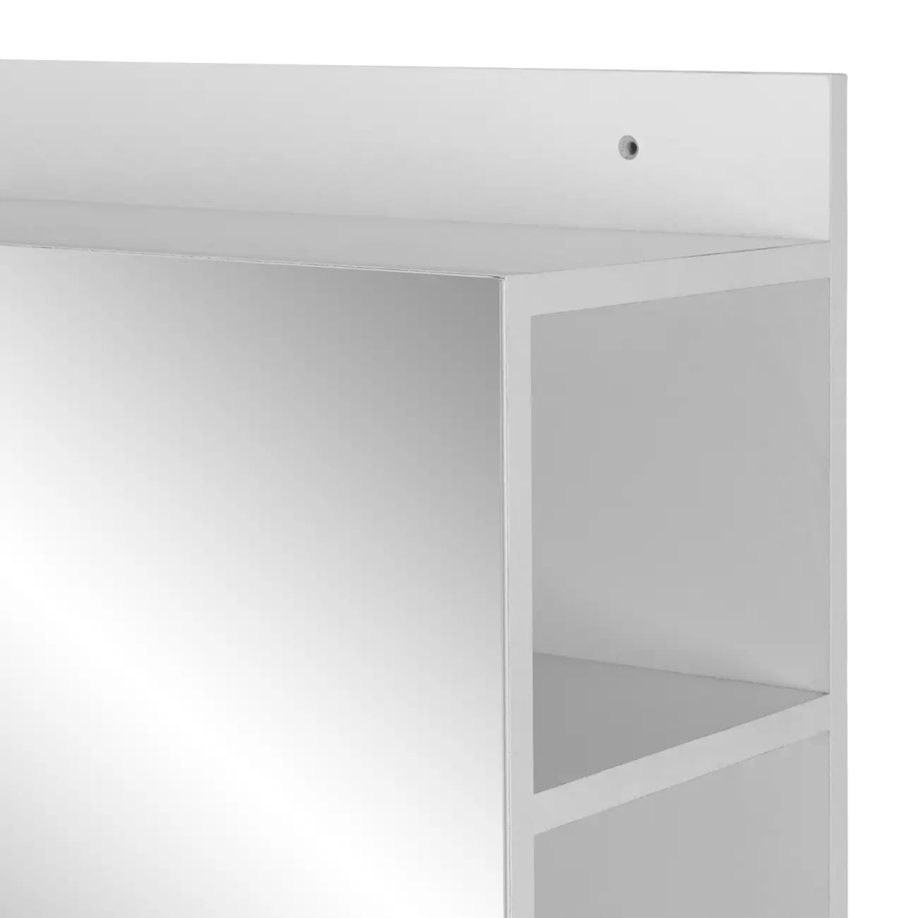 DOVER SAPATEIRA PAREDE C/ESPELHO 64 CM X 1,91 M - BRANCO/PRATA - Foto 8