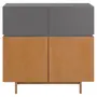 BUFFET 4 PORTAS 1,14 M X 43 CM HORIZON - TAUARI/KONKRET - Foto 1