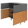 BUFFET 4 PORTAS 1,14 M X 43 CM HORIZON - TAUARI/KONKRET - Foto 3