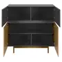 BUFFET 4 PORTAS 1,14 M X 43 CM HORIZON - TAUARI/KONKRET - Foto 4