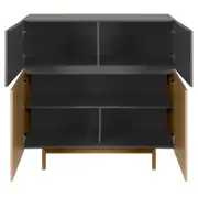 BUFFET 4 PORTAS 1,14 M X 43 CM HORIZON - TAUARI/KONKRET - Foto 4