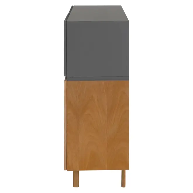 BUFFET 4 PORTAS 1,14 M X 43 CM HORIZON - TAUARI/KONKRET - Foto 5
