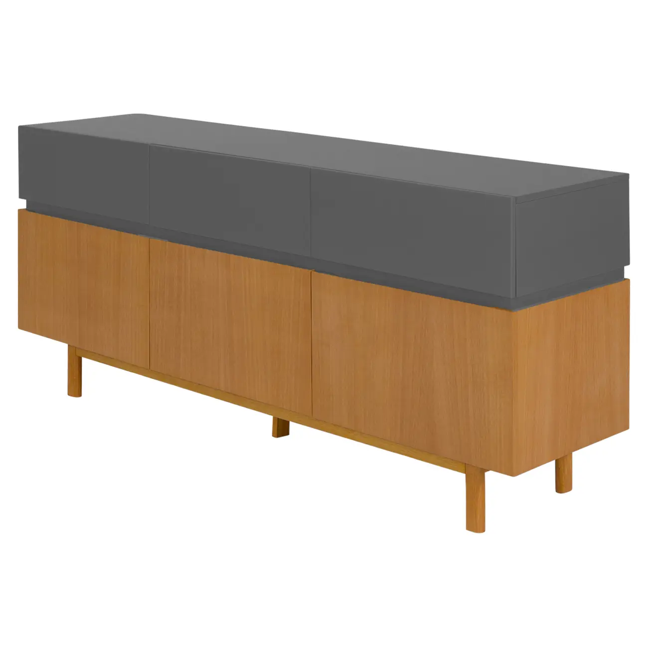 BUFFET 3 PORTAS/ 3 GAVETAS 1,70 M X 43 CM HORIZON - TAUARI/KONKRET - Foto 2